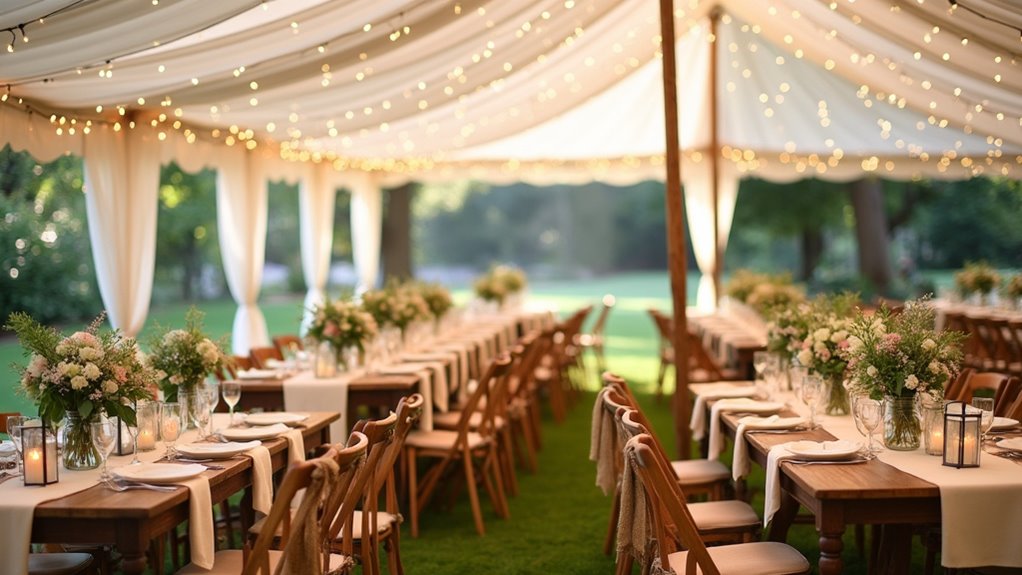 affordable wedding tent options