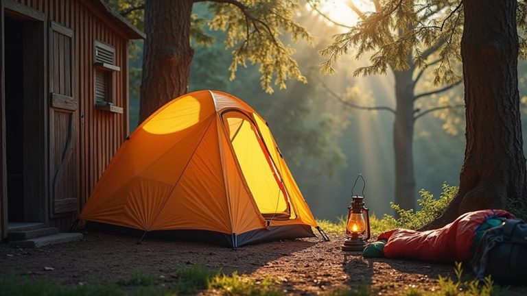 applying one way door tent