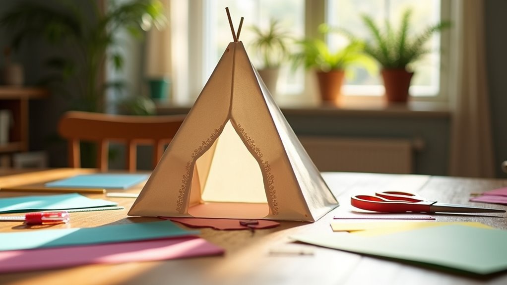 assemble sturdy paper tent