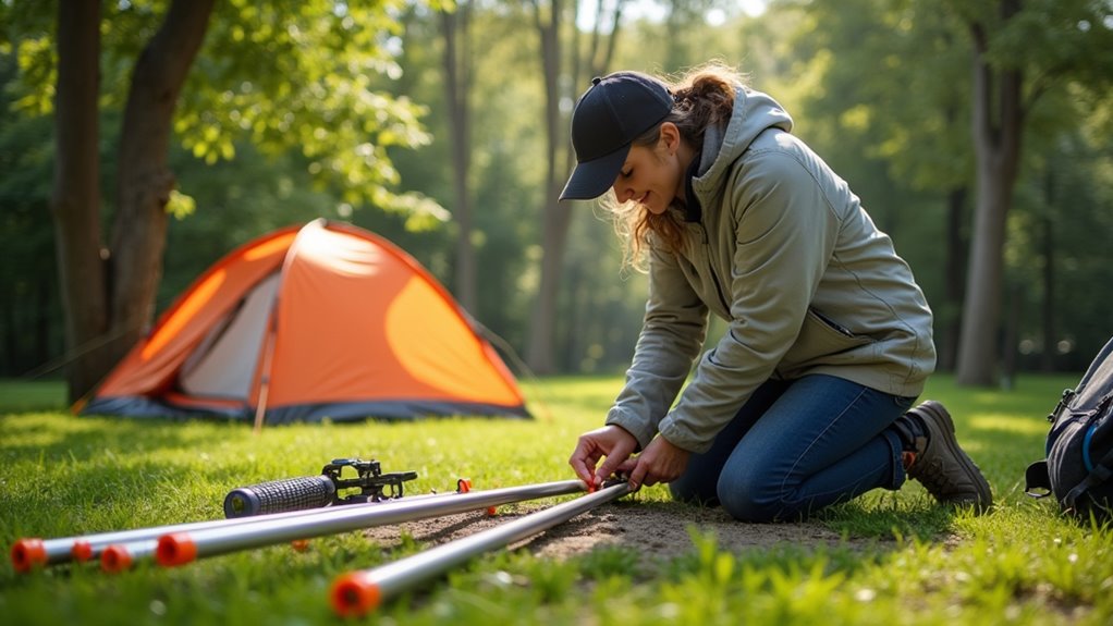 assemble tent poles correctly