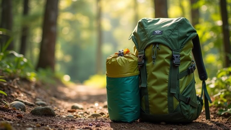attach tent to backpack