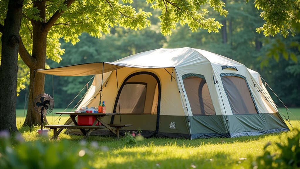 breathable tents for cooling