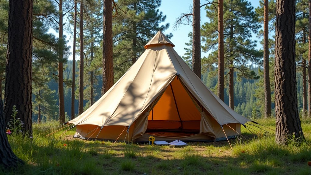 calculating pyramid tent volume