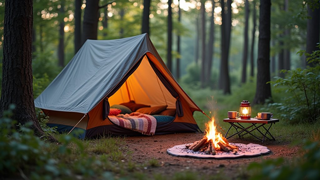 camping comfort and convenience