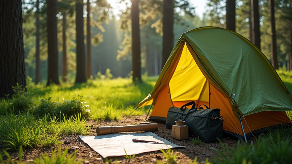 campsite selection and preparation