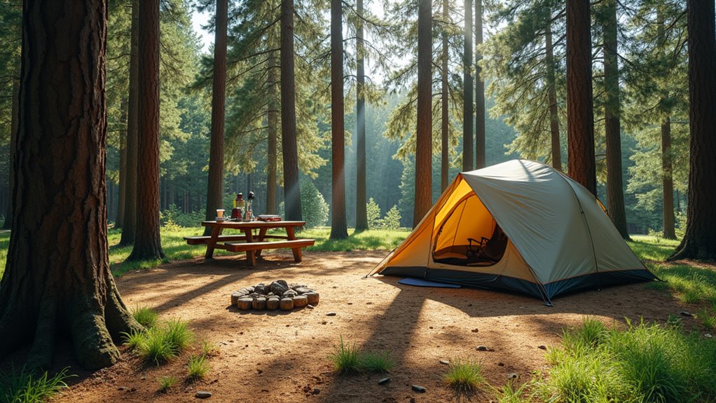 choose optimal tent location