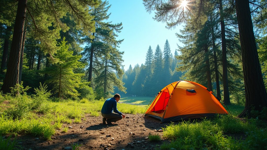 choose safe tent location