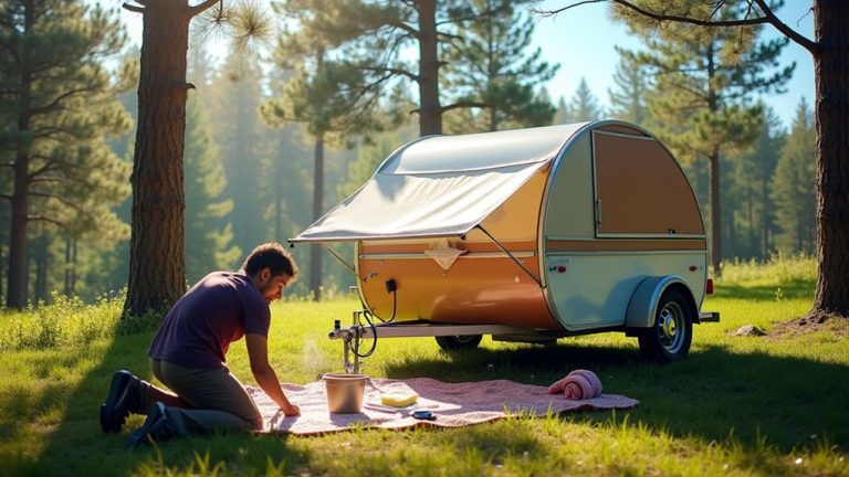 clean tent trailer canvas