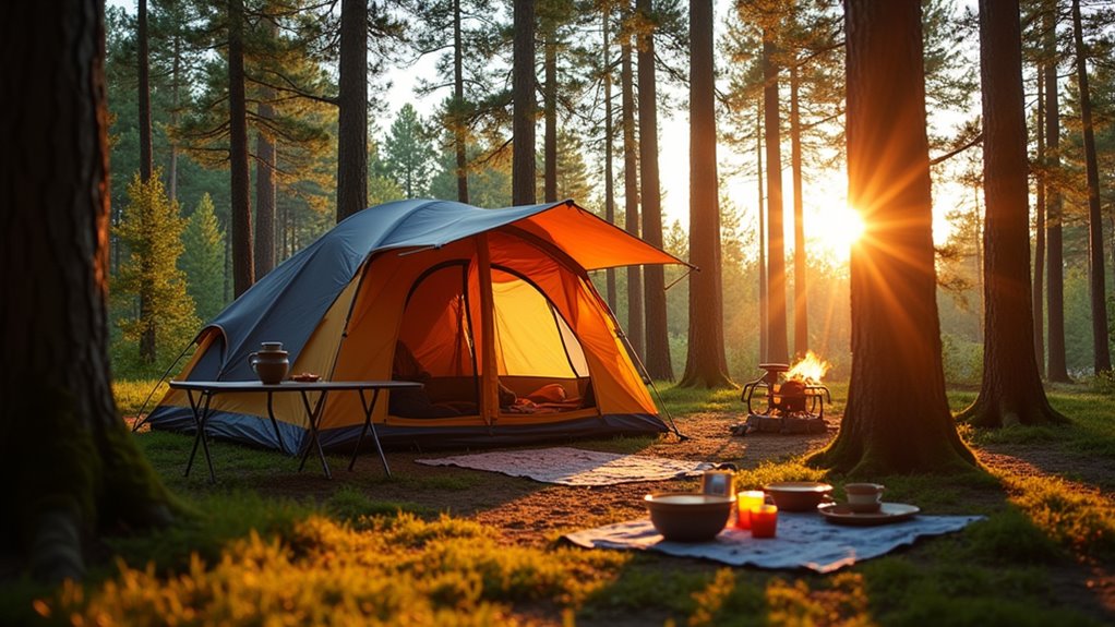 comfortable family camping tents