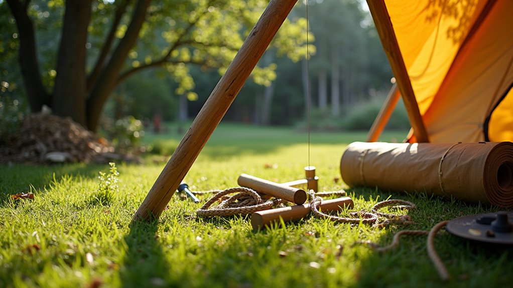 construct stable tent frame