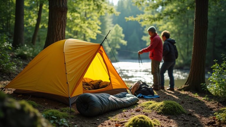 constructing a temporary shelter
