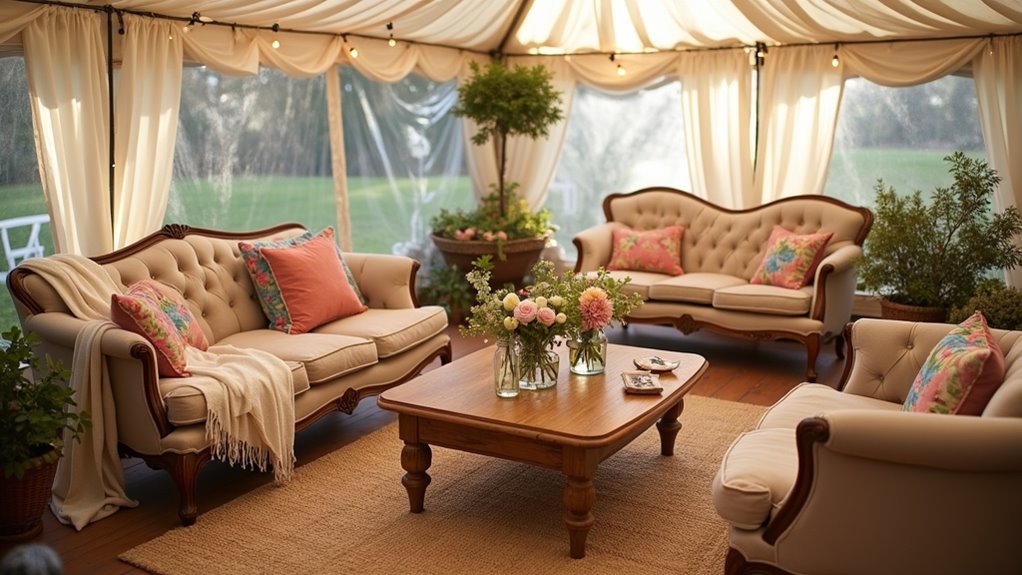 cozy affordable lounge area