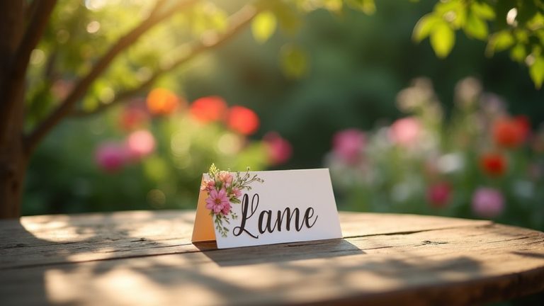 create a personalized name tent