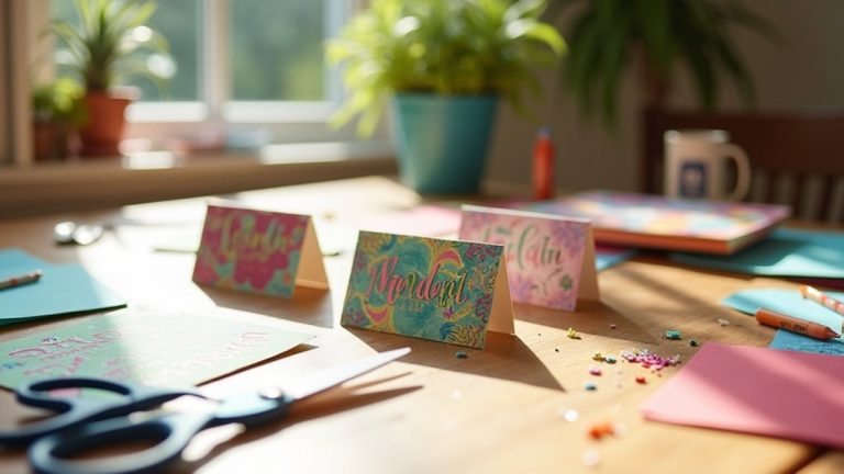 creating personalized name tents