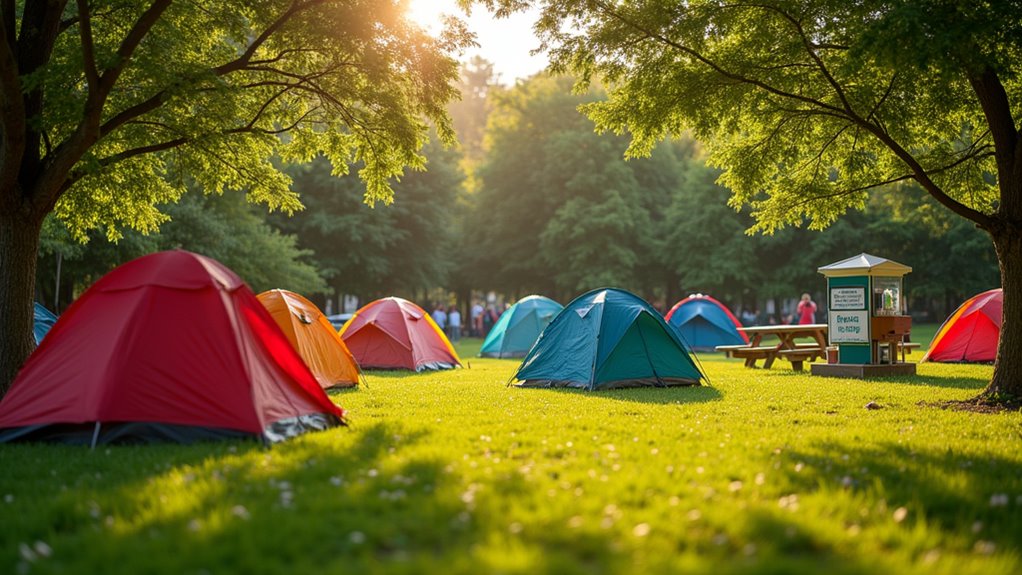 designated safe camping facilities