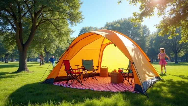 dimensions of tent size