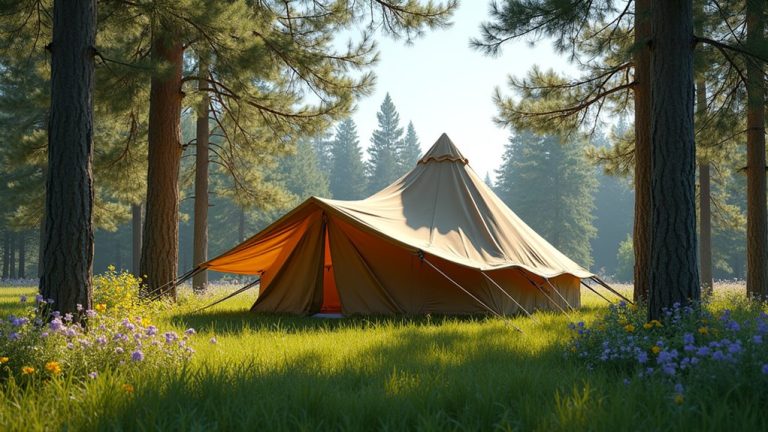 drape tent fabric properly