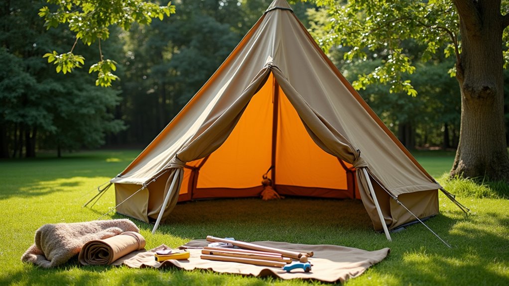 durable fabric teepee assembly