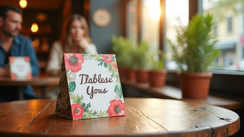 effective marketing with table tents