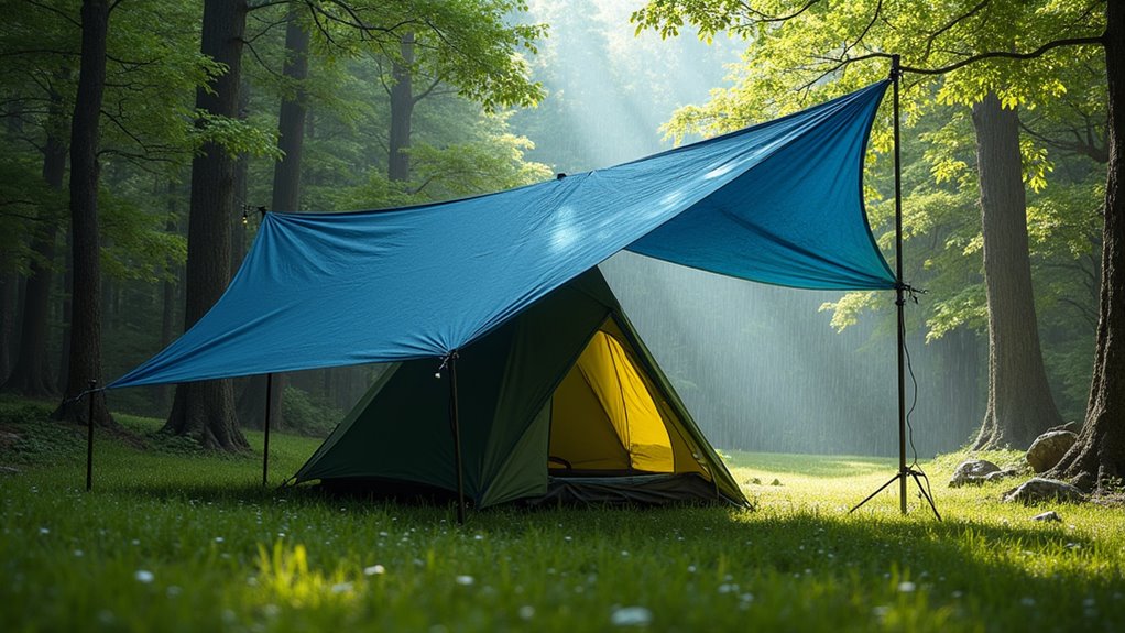 effective tarp drainage setup