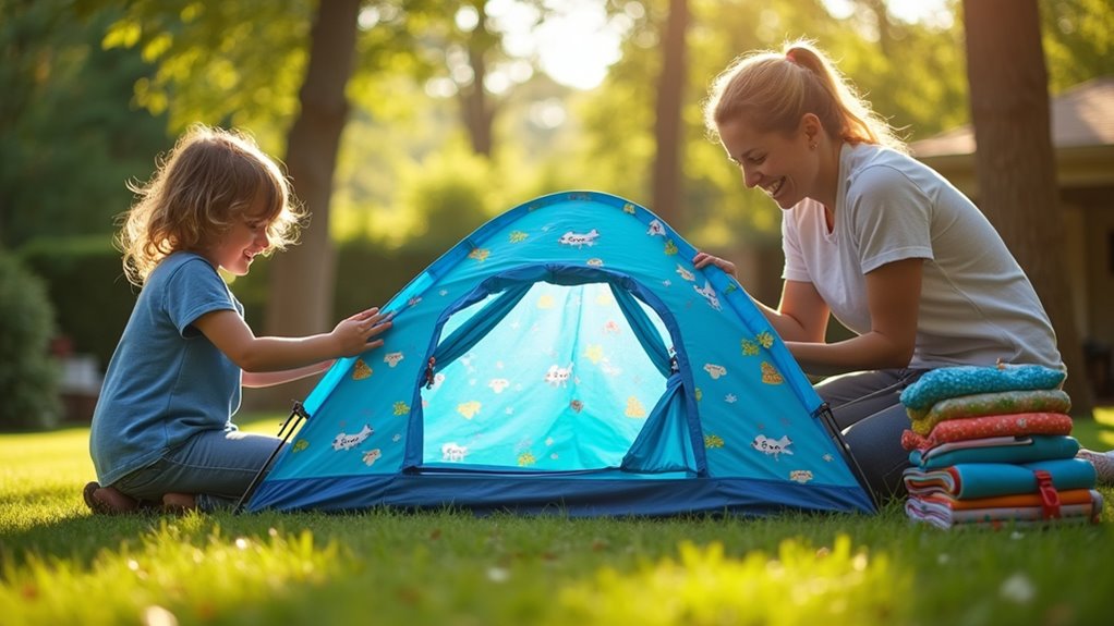 efficient tent folding technique