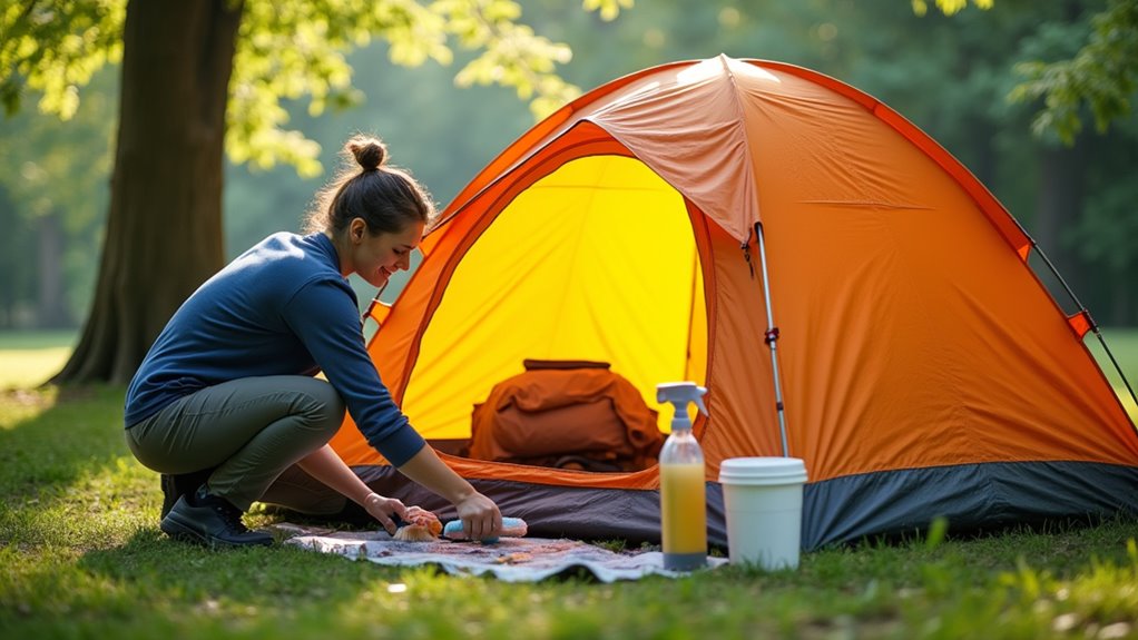 eliminate tough tent odors