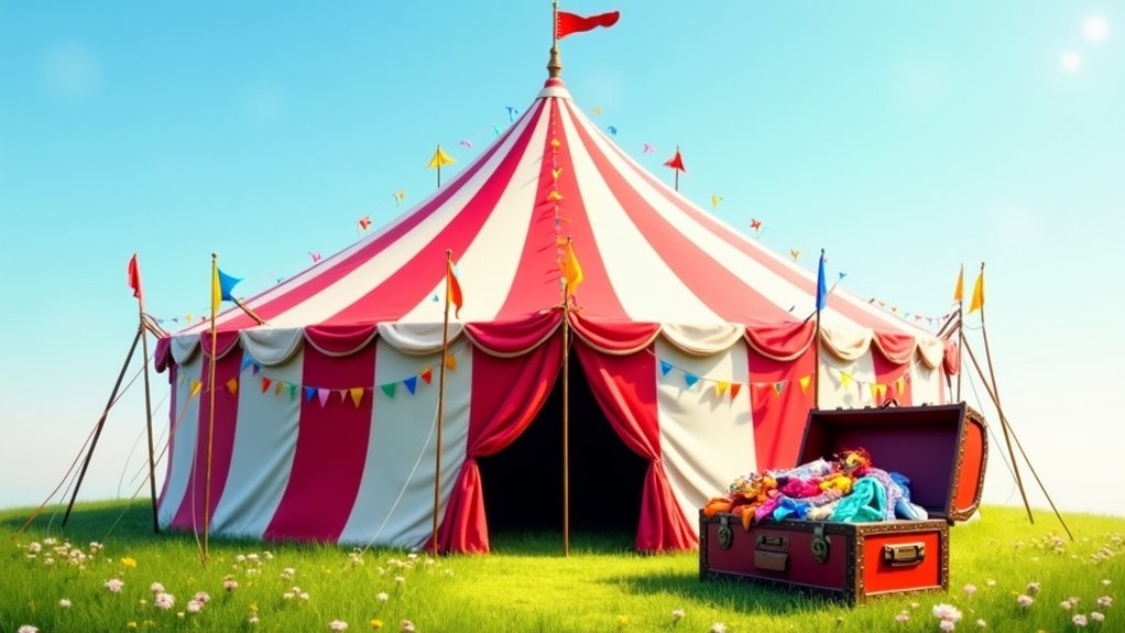 enhancing circus tent realism