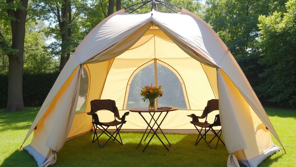 flexible tent layout options
