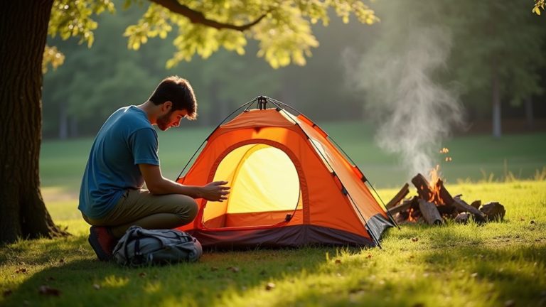 fold and secure tent