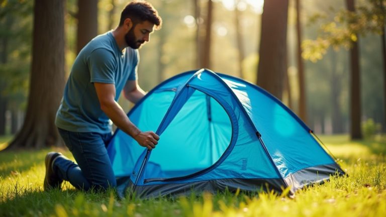 fold and secure tent