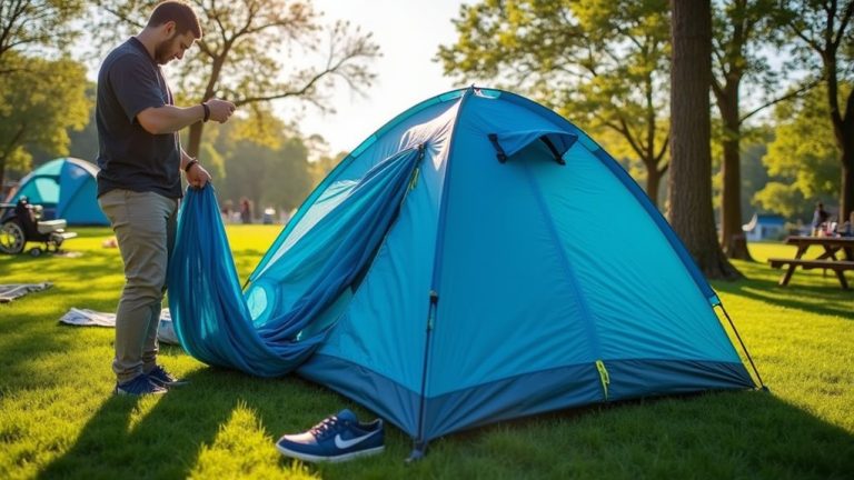 folding a canopy tent