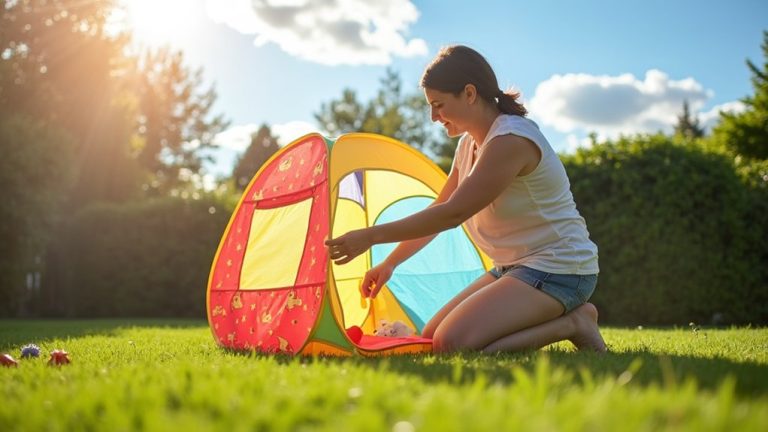 folding a pop up tent