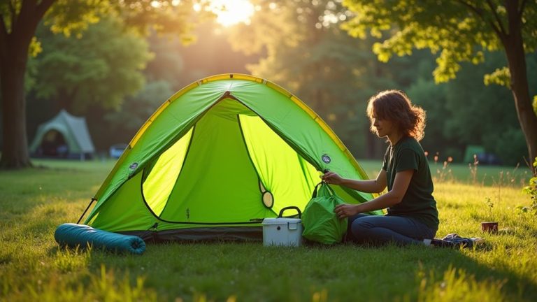 folding a pop up tent