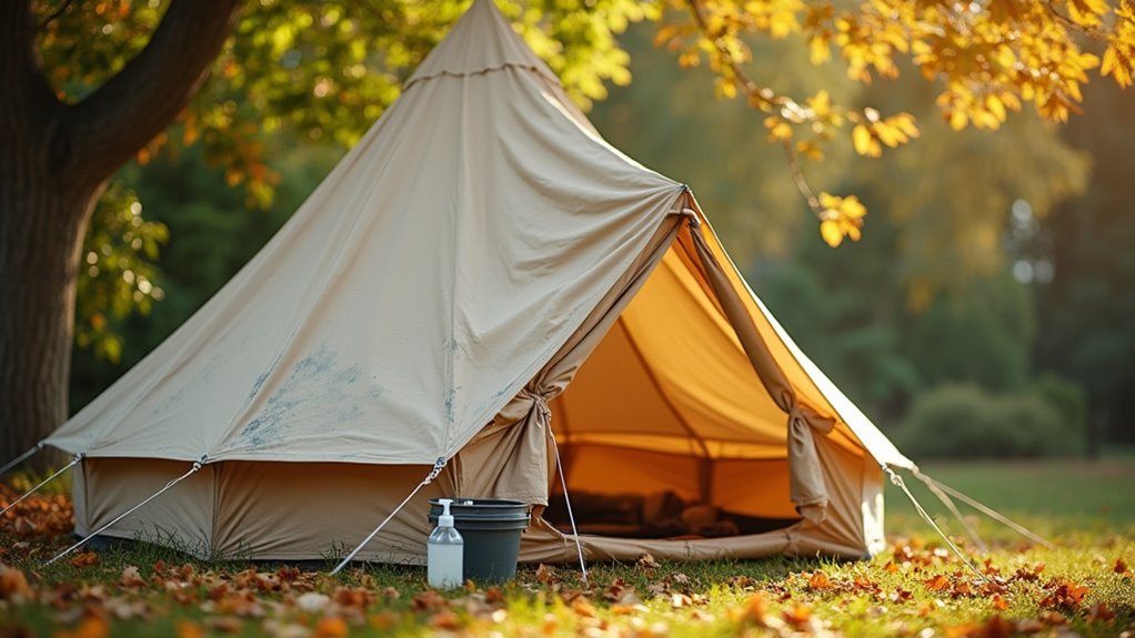 maintain clean mold free tent