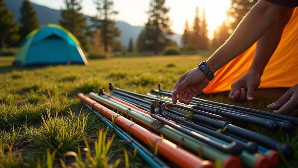 organize tent components efficiently