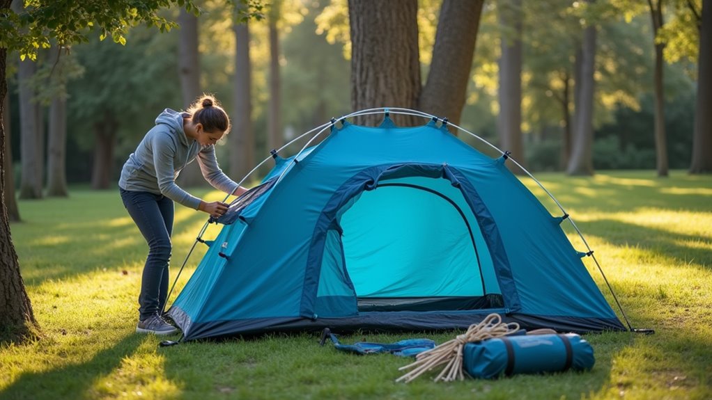 pack and organize tent components