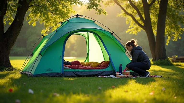 packing a pop up tent