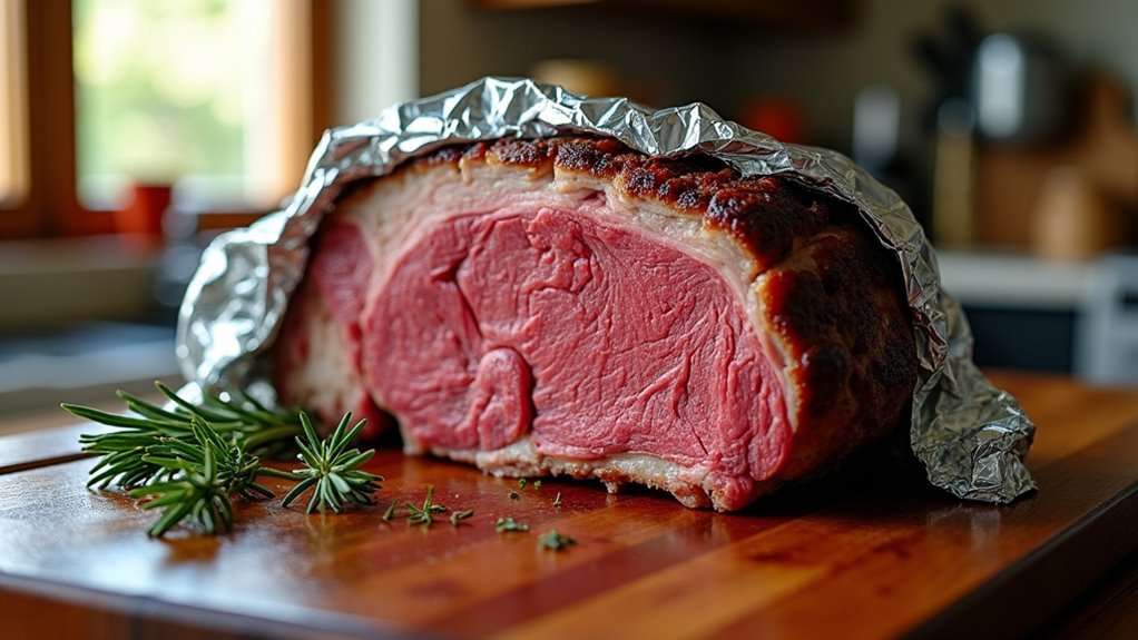 perfectly cooked prime rib