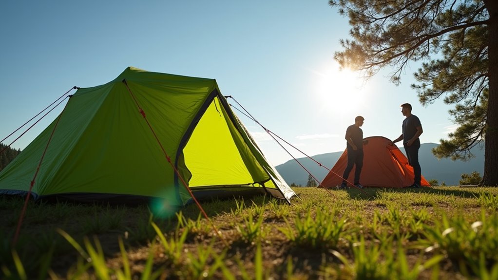 pitching a tent properly