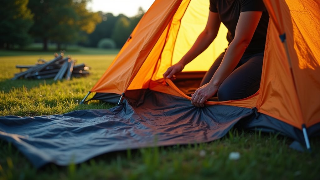 prepare tent for storage