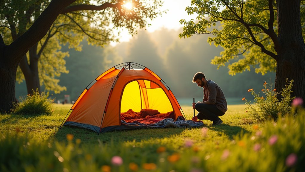 prepare tent for storage