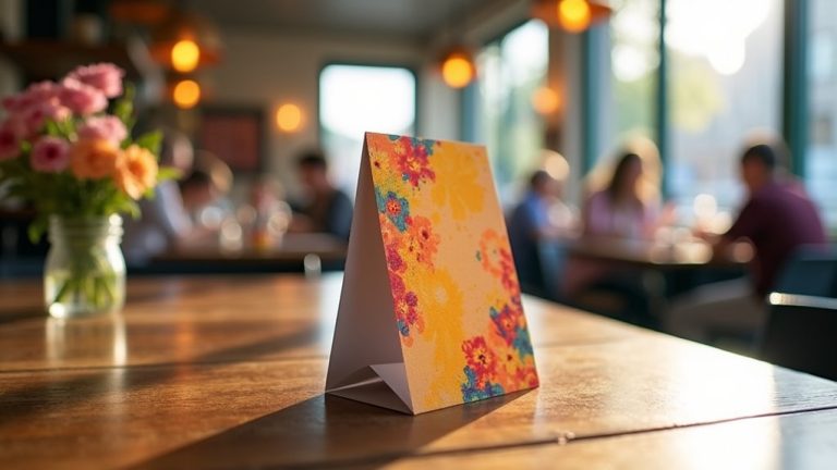 printing table tent instructions