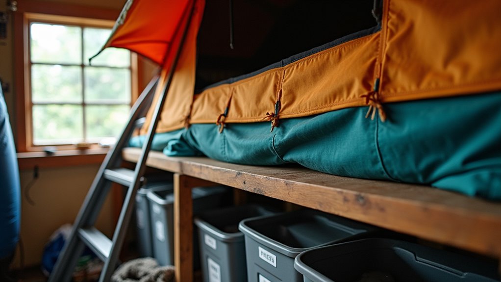 proper roof tent storage