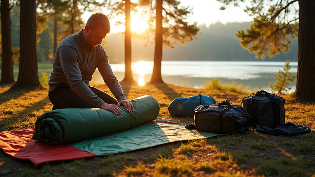proper tent rolling technique