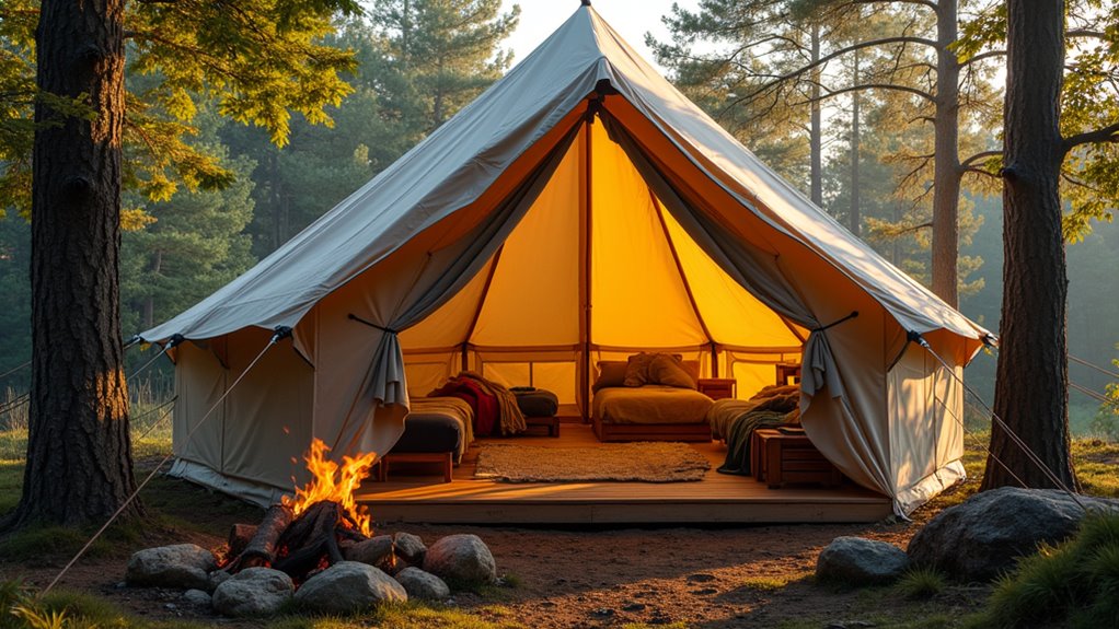 proper wall tent setup