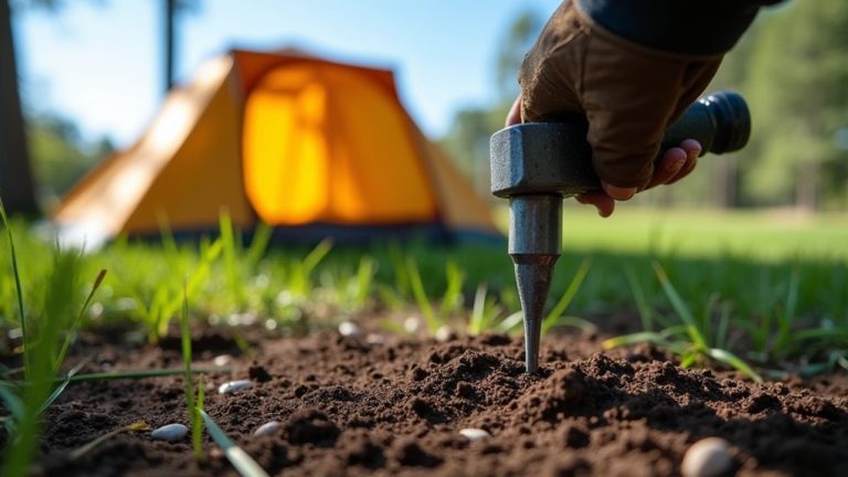 properly secure tent stakes