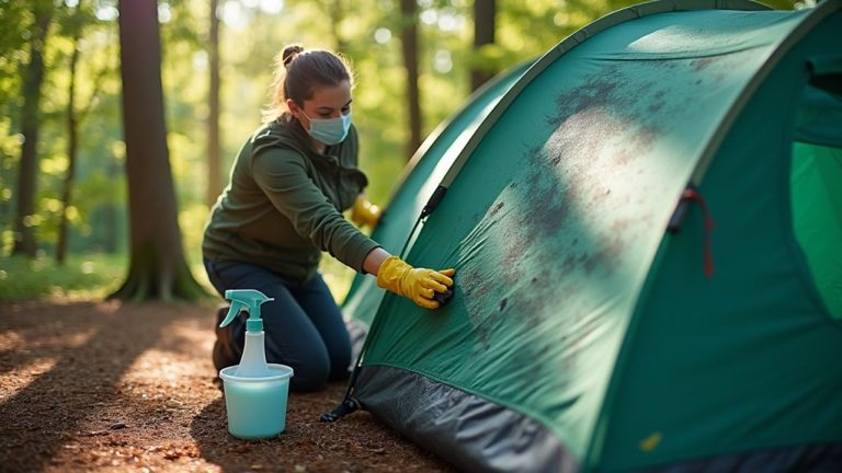 remove mold from tent
