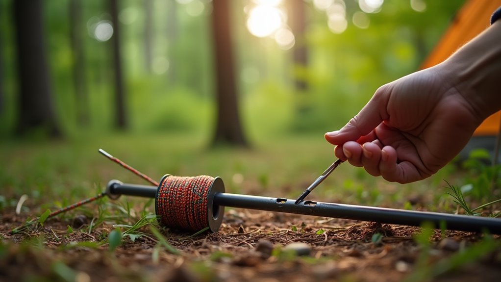 repair tent pole elastic