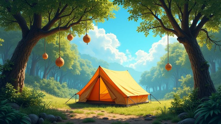 retrieve walnuts from tent