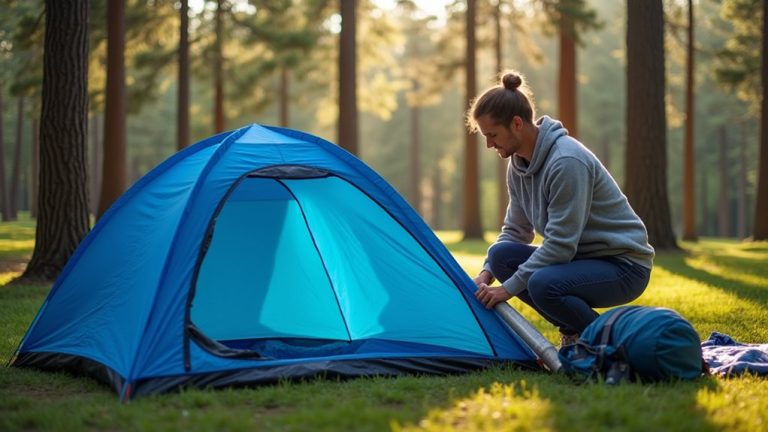 roll tent starting from end